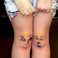 Knee bone is connected to the leg bone