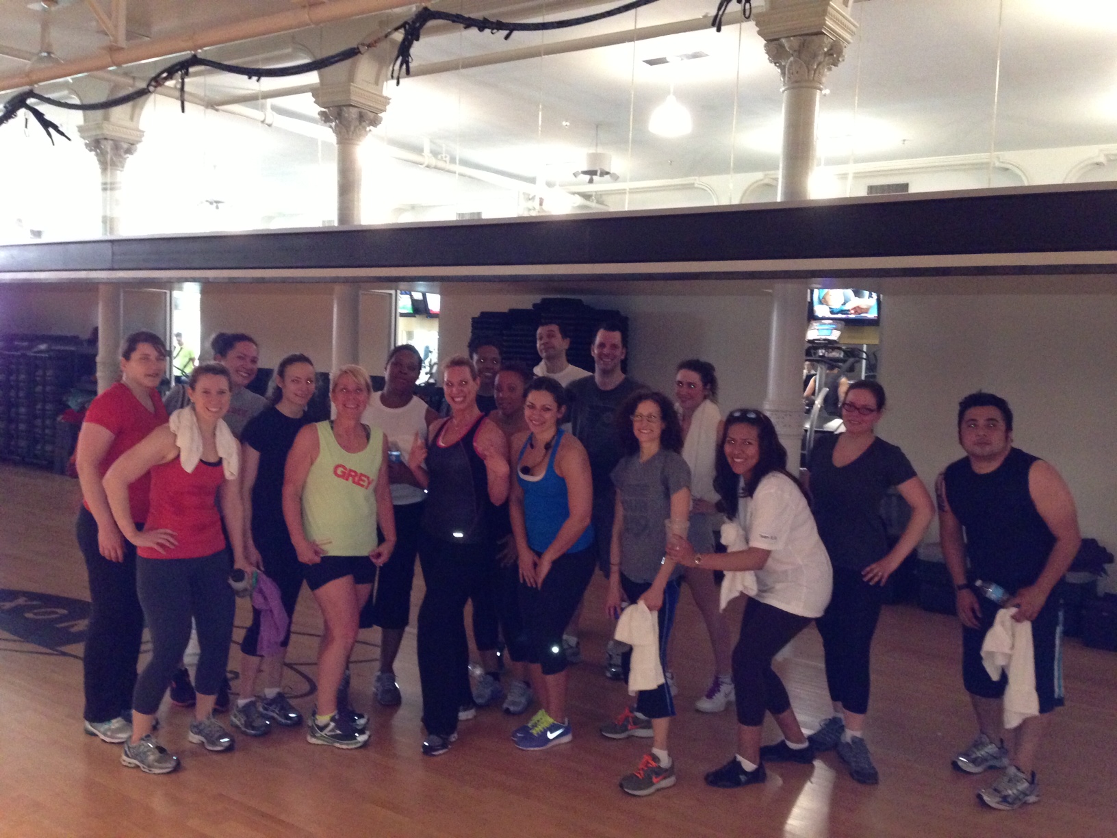 Exercise is better with co workers.